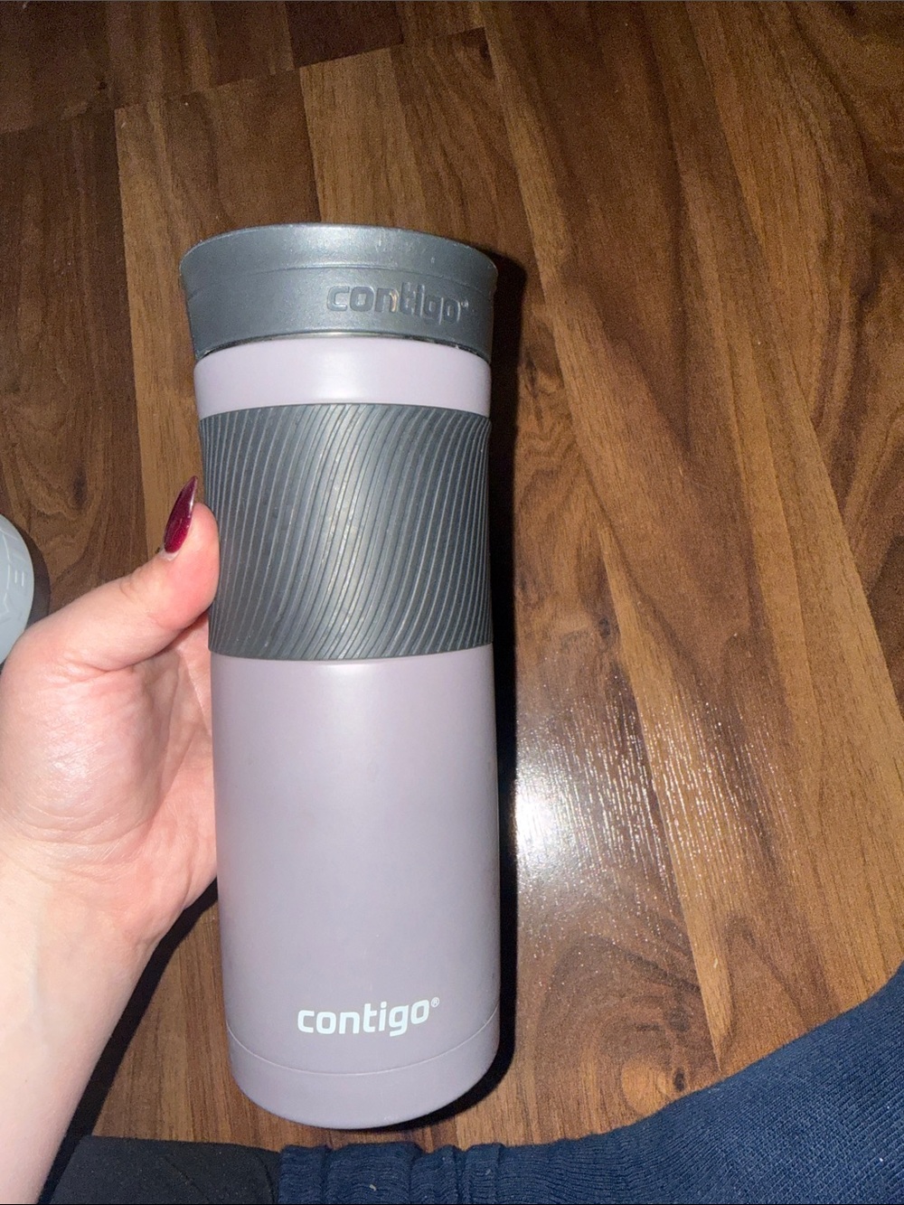 Contigo Insulated Tumbler in Dusty Mauve with Gray Grip